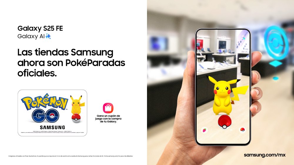 Samsung anuncia una alianza exclusiva con Pokémon GO en Galaxy Store para el lanzamiento del Galaxy S25 FE