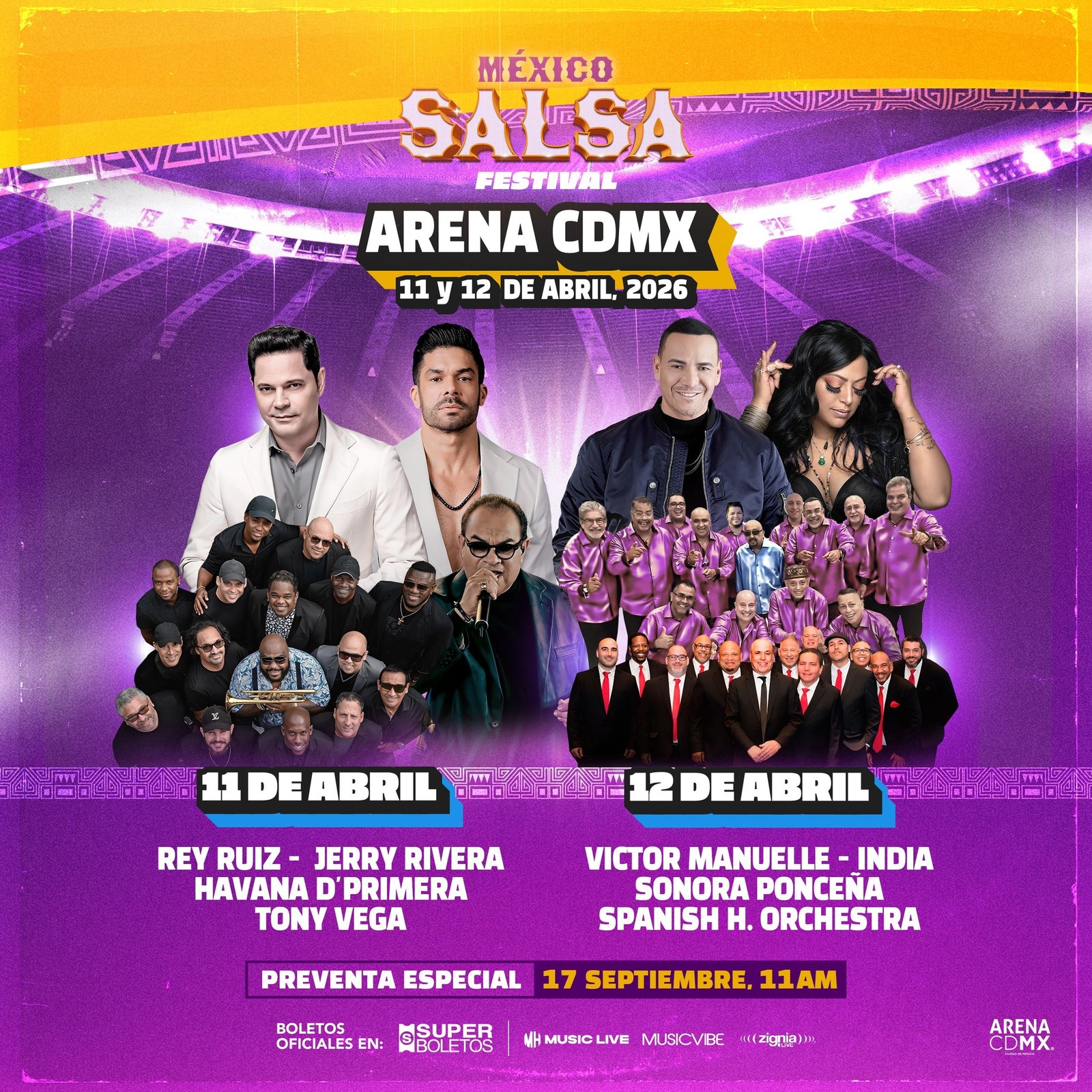 MEXICO SALSA FESTIVAL ARENA CDMX SEPT 2025 CARTEL 2026