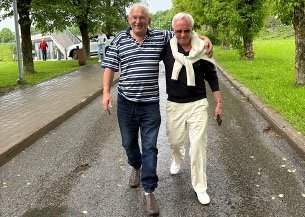 A la derecha Pedro Fuentes Hinojosa, empresario del sector inmobiliario