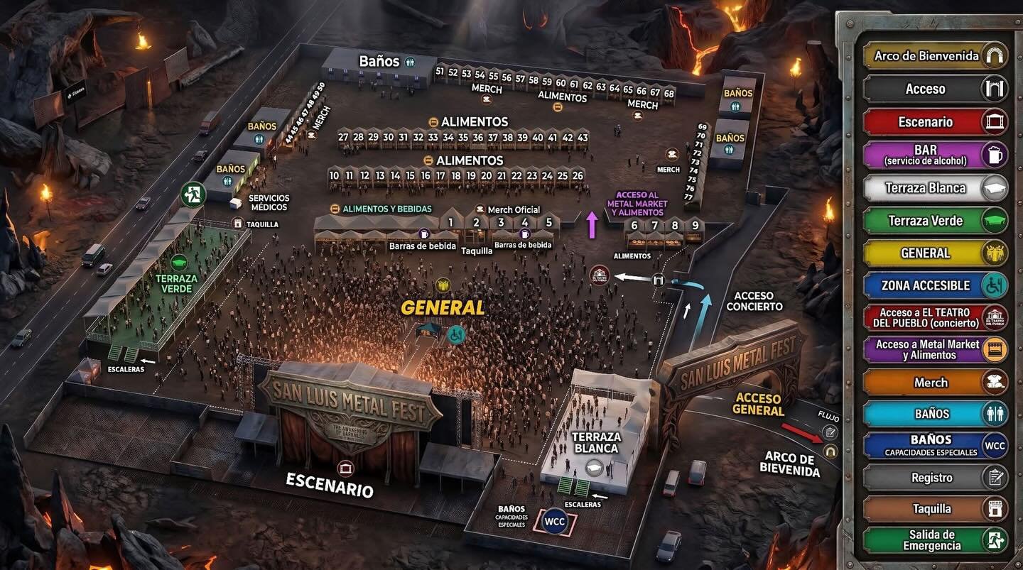 SAN LUIS METAL FEST 2026 MAPA