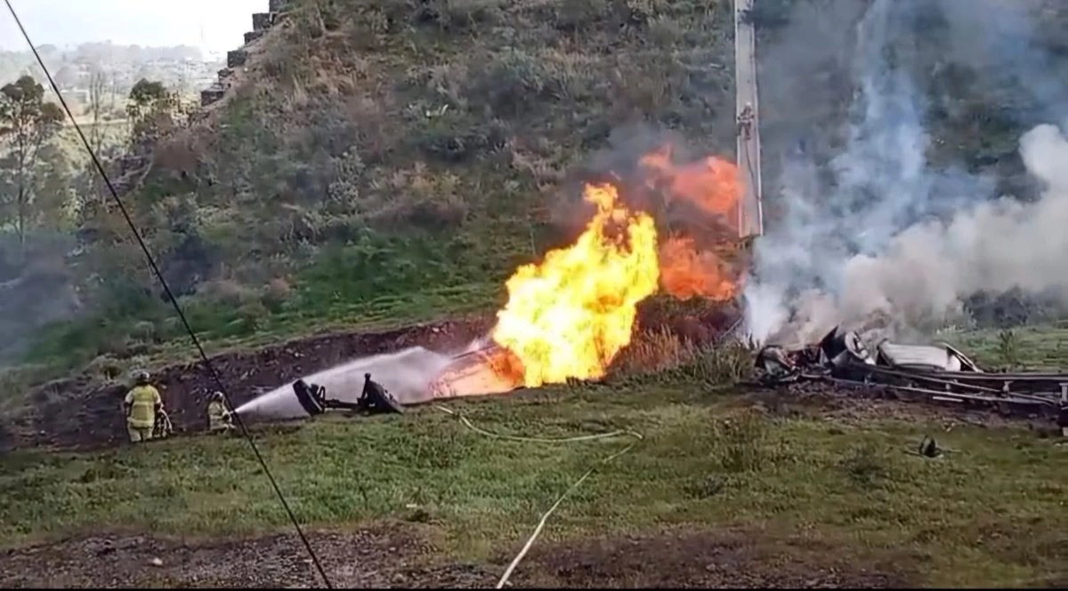 Explosión de pipa de gas en texcoco