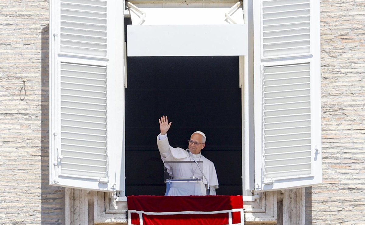 Pope Leo XIV leads Angelus prayer in St. Peter's Square